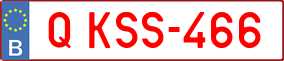 Trailer License Plate